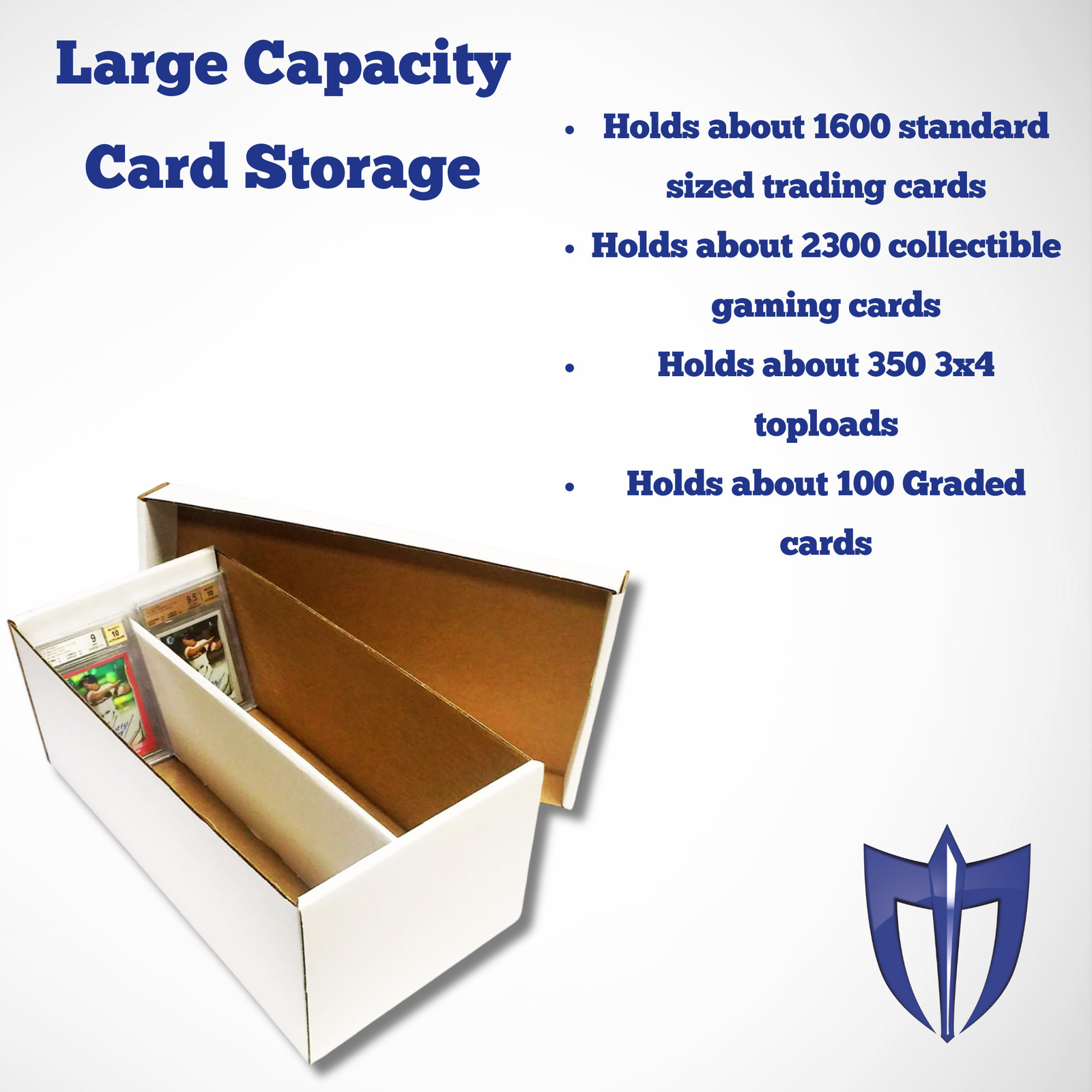 Bundle of 25 Max Pro Baseball / Trading Card 2-Row Graded Shoe Boxes storage box