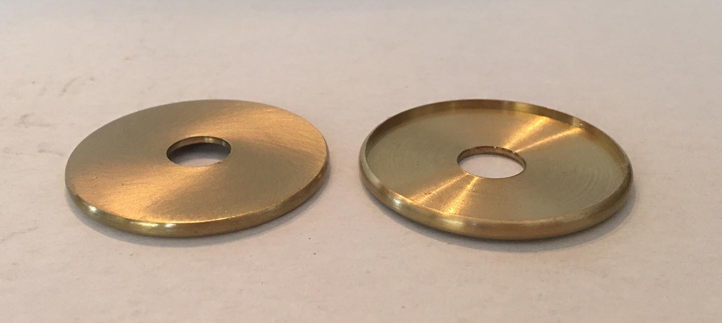 1-3/4 SOLID BRASS turned CHECK RINGS unfinished slips 1/8IPS (3/8″ hole)