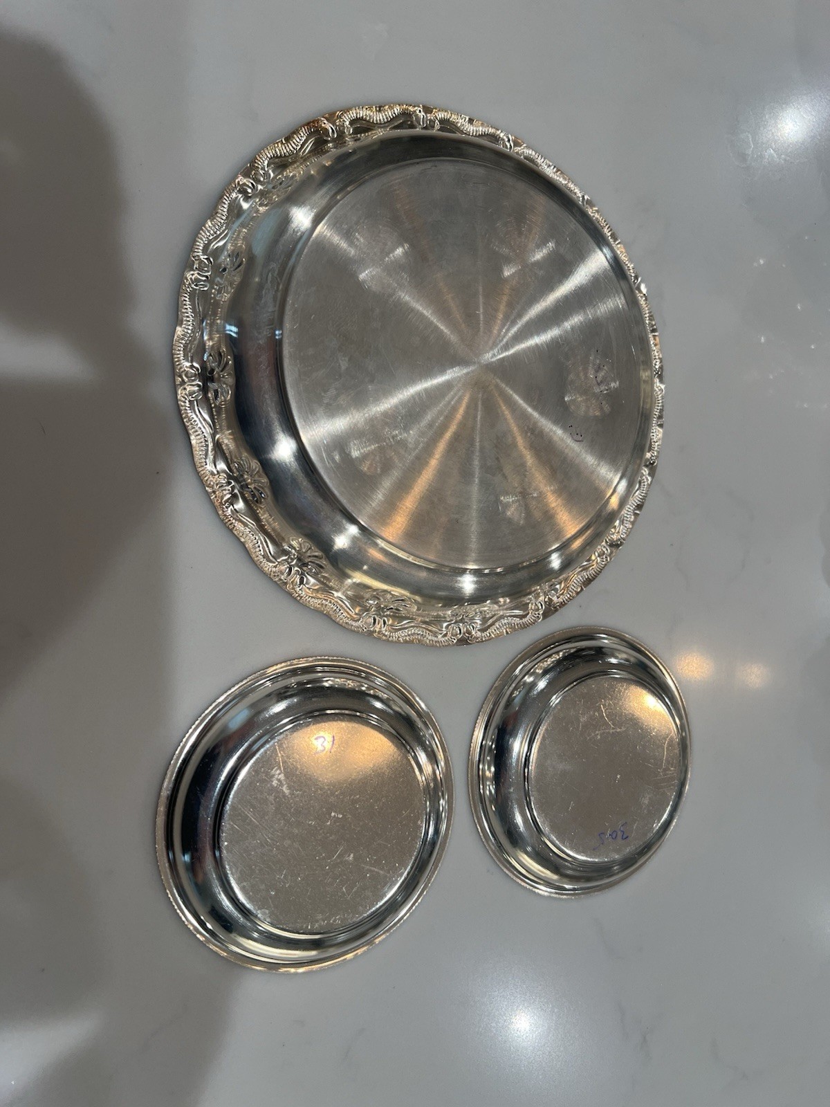 German Silver Pooja Thali Set