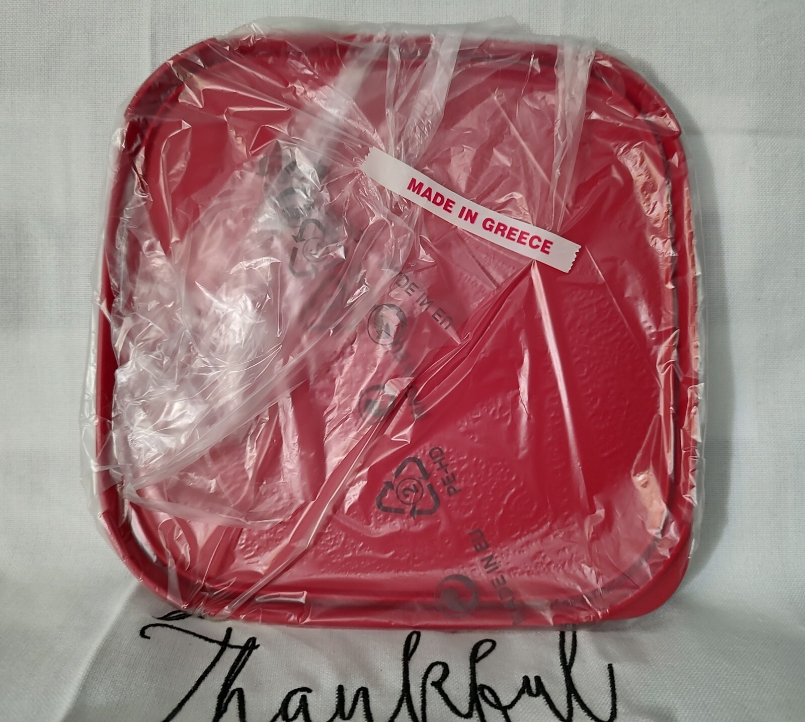 Tupperware Modular Mates Genuine Replacement Seal Square Made In Greece NEW Red