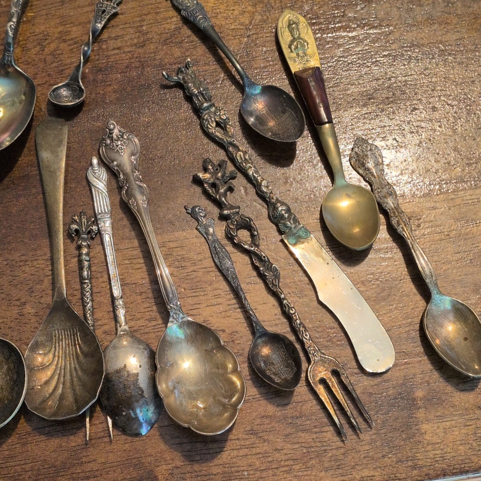 14pc Vintage Silver Plated Flatware Set – Spoon Fork Butter Knife, Silver