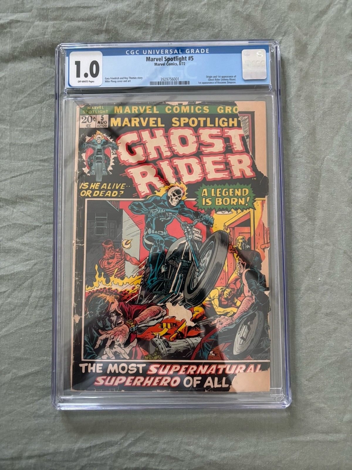 Marvel Comics Group Marvel Spotlight #5 (1972) Ghost Rider CGC 1.0