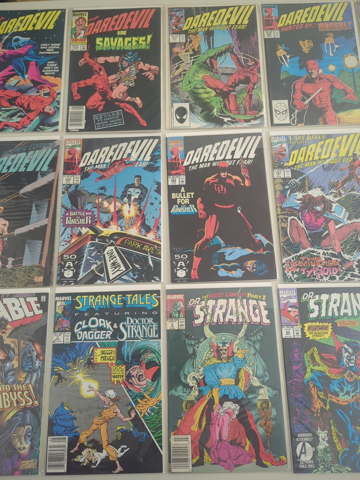 Marvel comic book lot only daredevil, cable,thor,dr strange,ghost rider,punisher