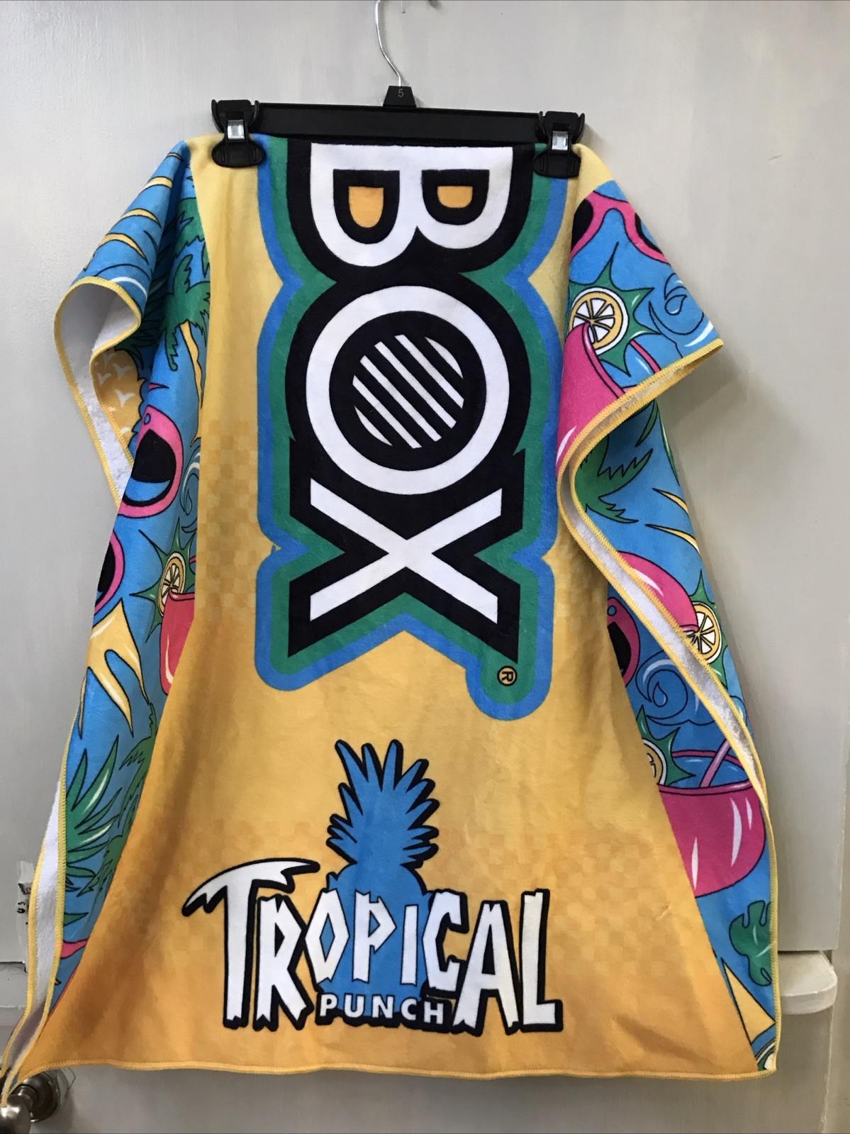 Beat Box Tropical Punch Branded Drink Promotional Beach Towel 60” x 27” Rare