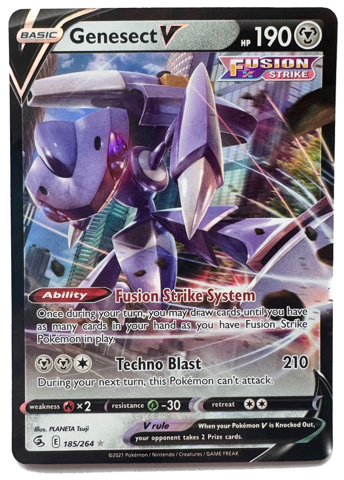 Pokémon Genesect V Fusion Strike 185/264
