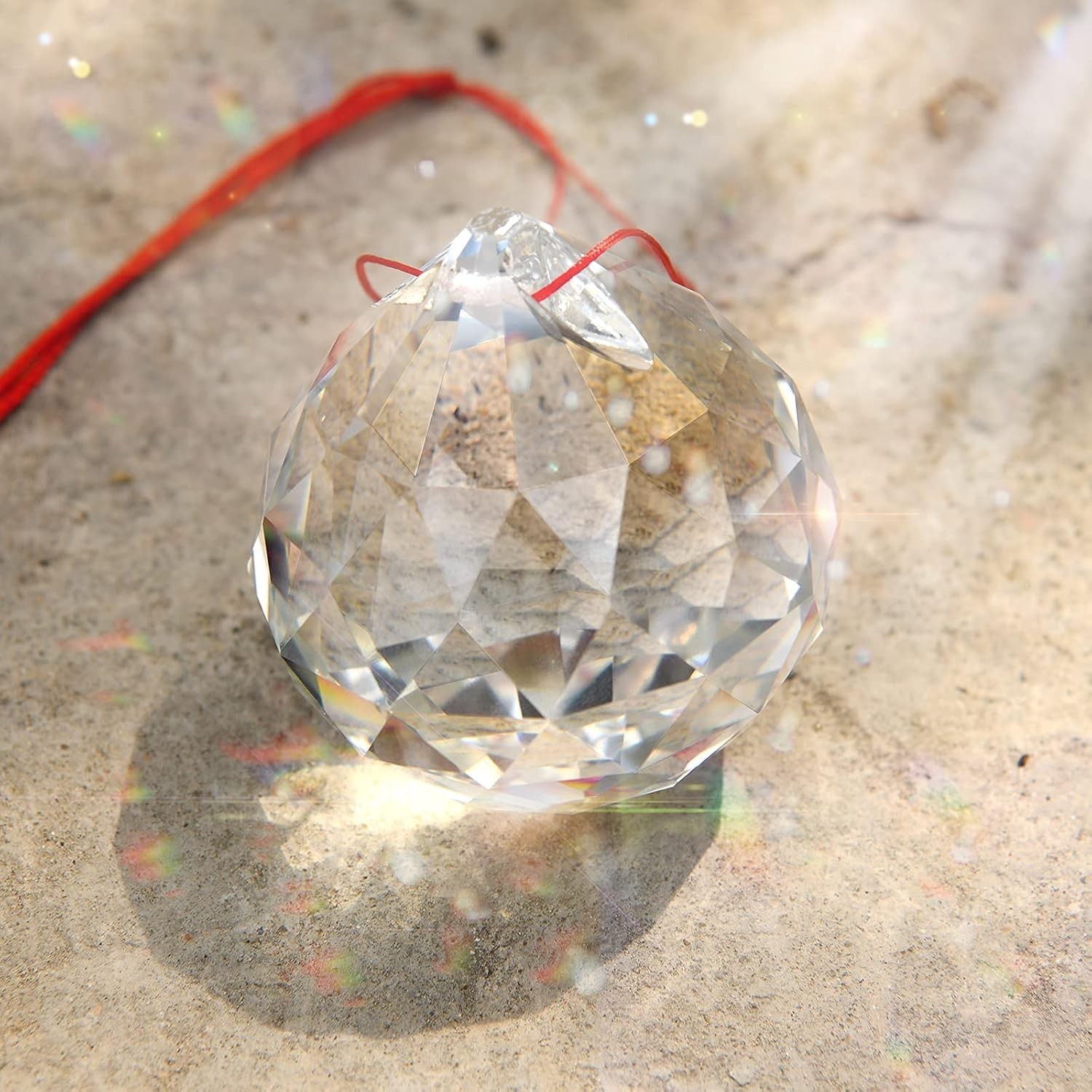 60mm Hanging Crystal Ball – Transform Your Space with Rainbows and Light