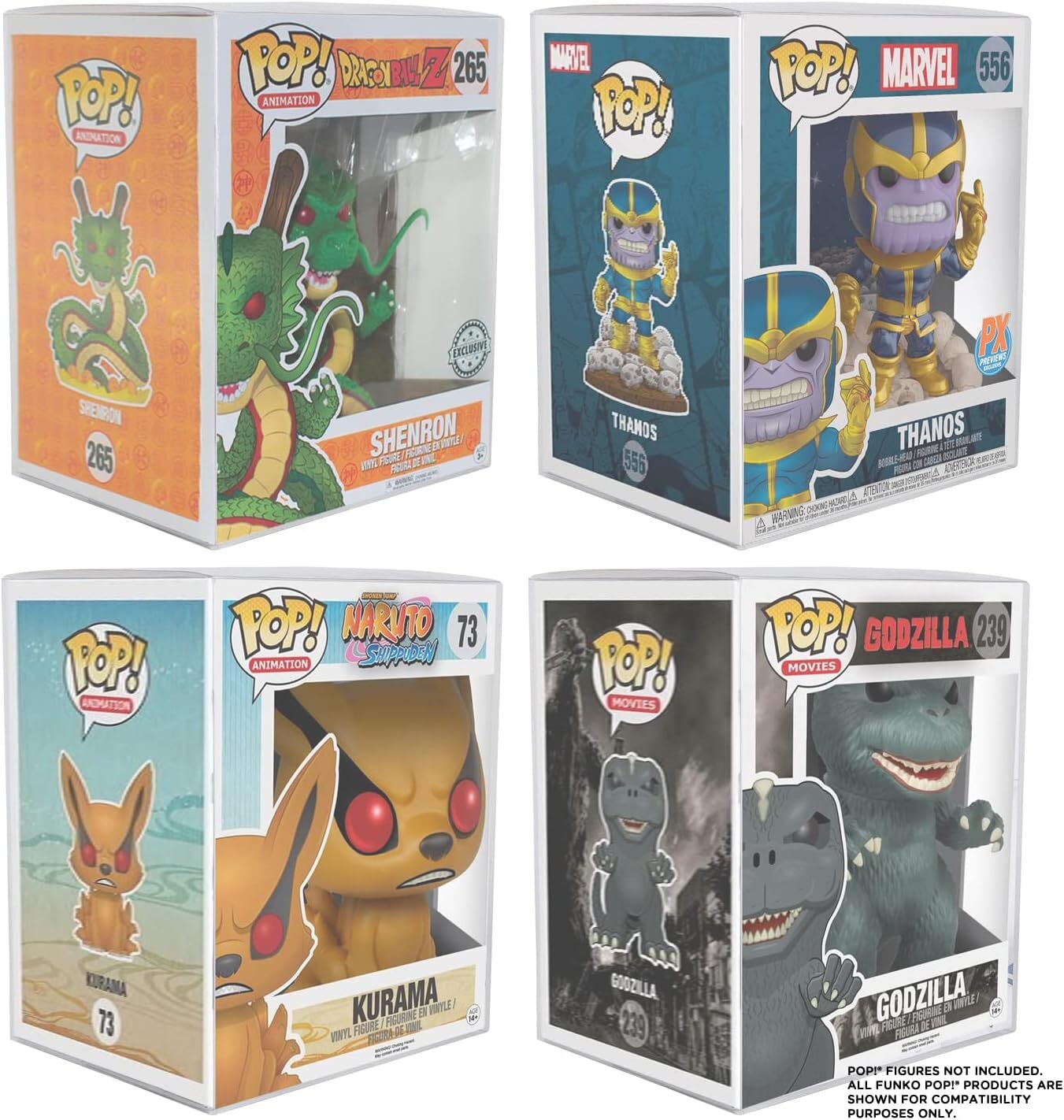 6 Inch Pop Protector Compatible with Funko Pop! 6″ Figures Plastic Display Box