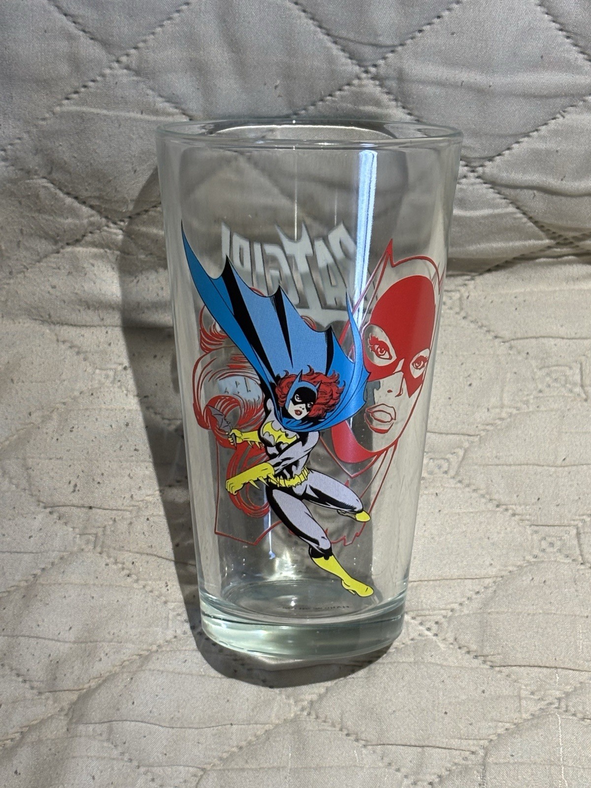 NEW RARE BATGIRL Glass Toon Tumbler DC Comics 2013 FREE SHIPPING