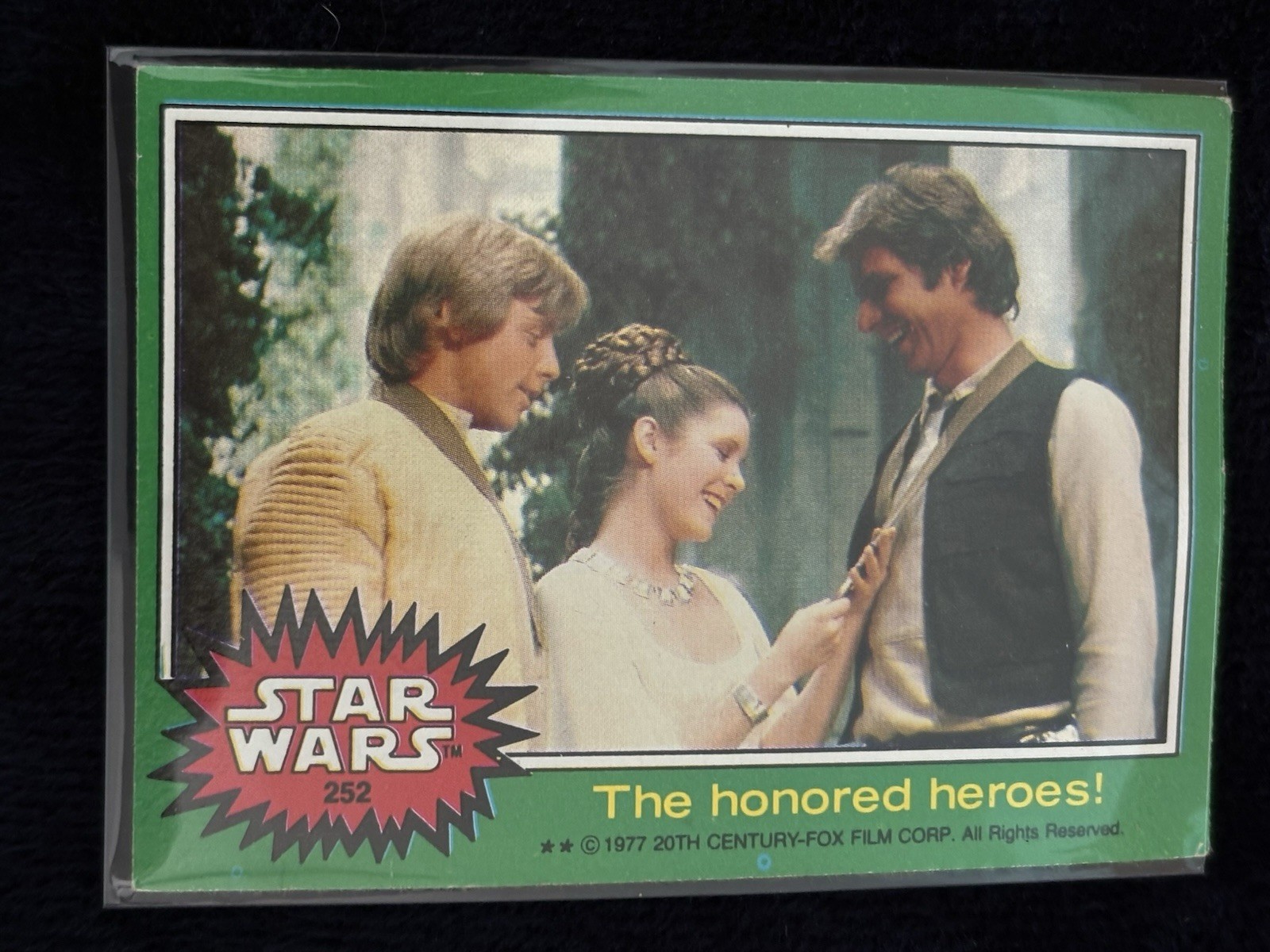 Topps Star Wars Cards. 104 Vintage Cards Green Yellow Red In Plastic Sleeves.