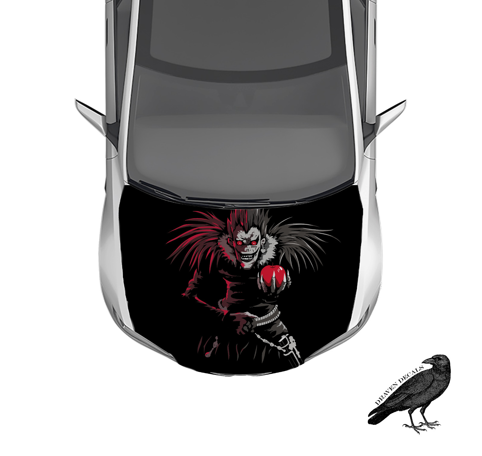 Ryuk Deathnote Anime Hood Wrap Weatherproof Vinyl Car Decal 50″ X 65″