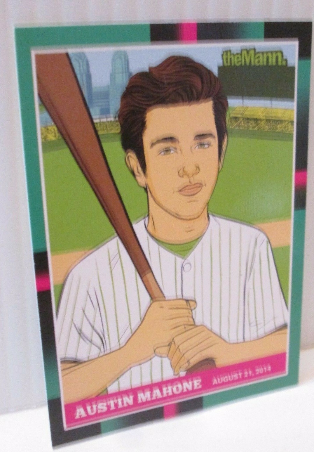 AUSTIN MAHONE THE VAMPS 2014 TOUR MANN MUSIC CENTER PHILADELPHIA TRADING CARD