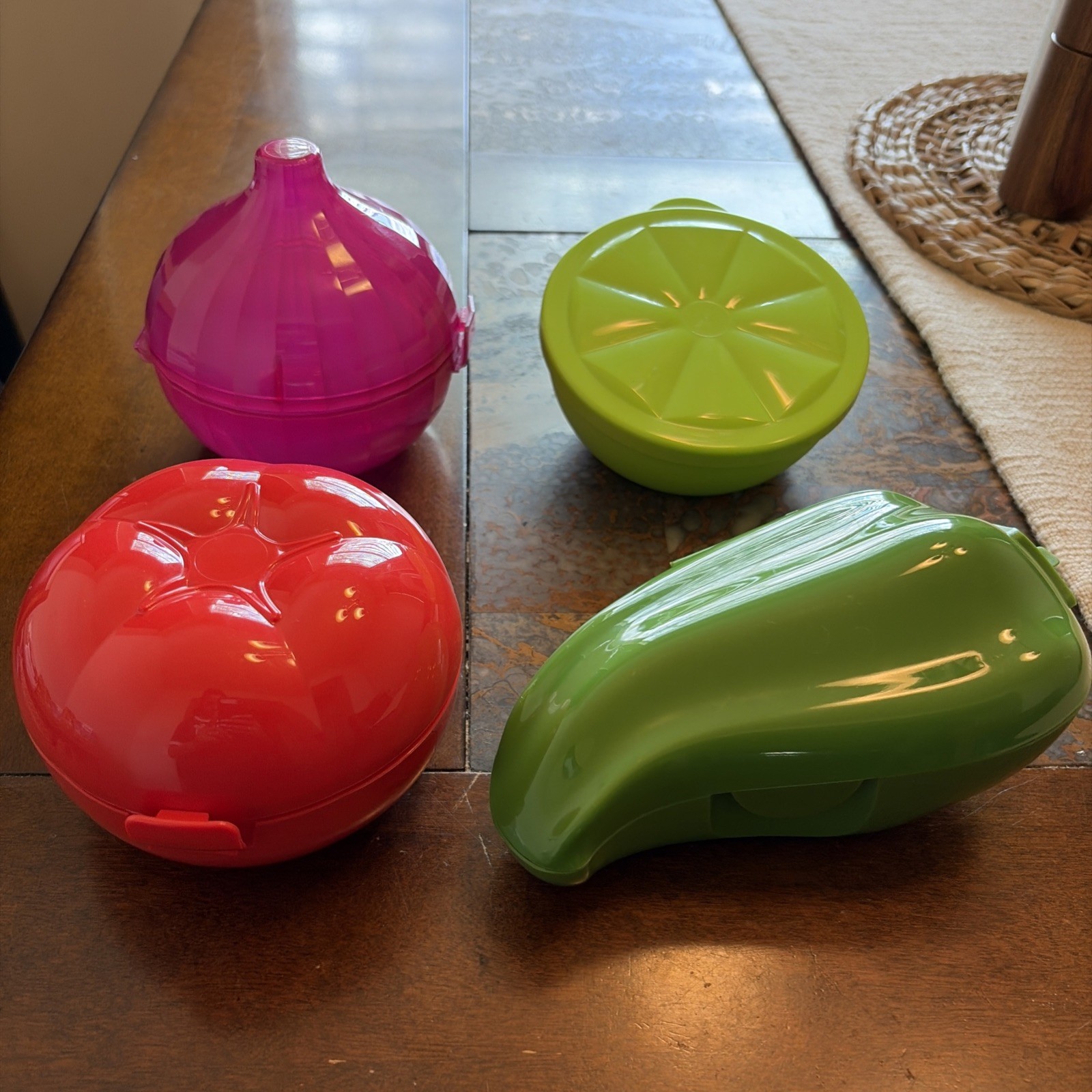 Tupperware Vegetable-Shaped Food Savers Set for Produce Storage