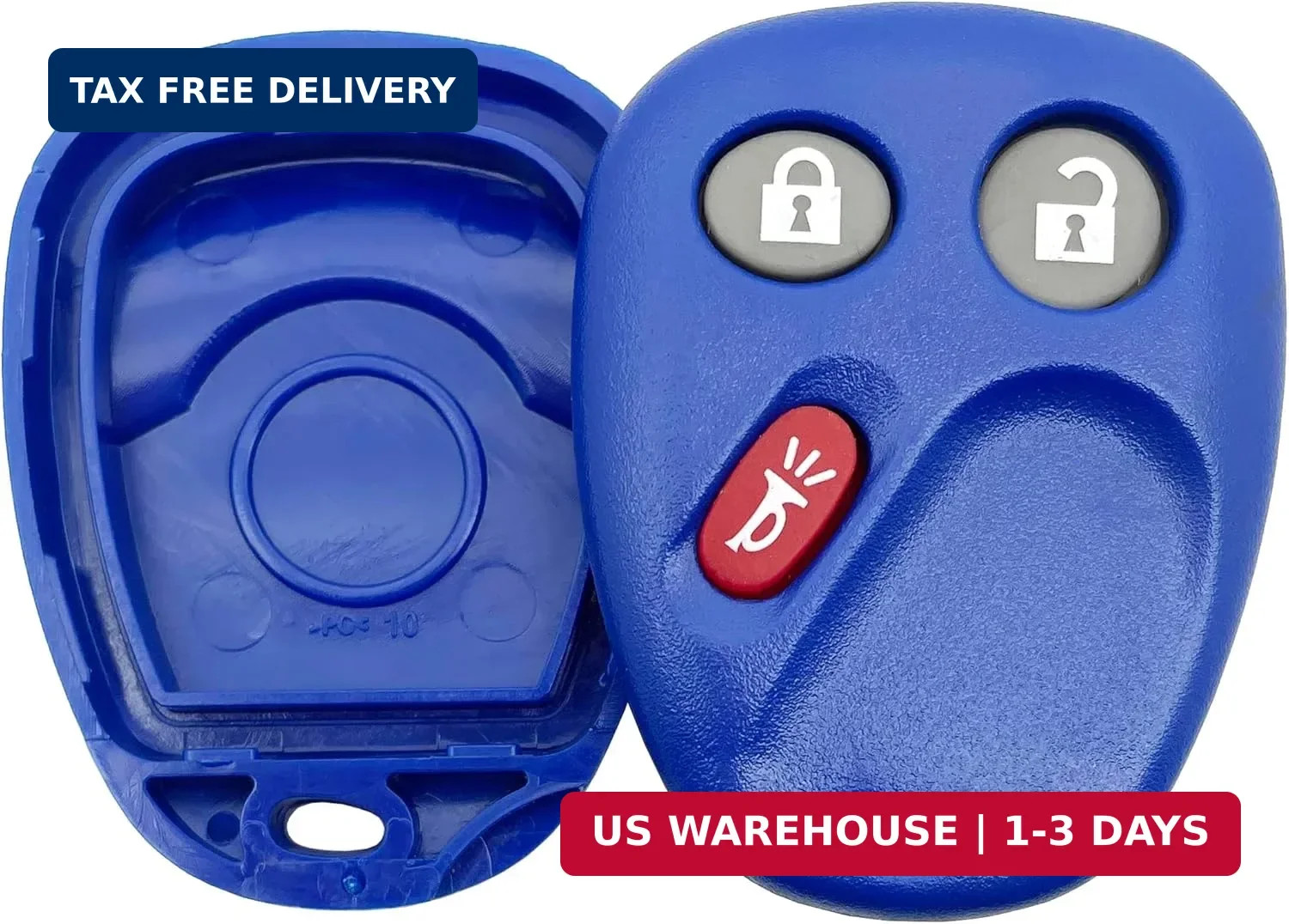 Replacement Key Fob Shell Keyless Entry Remote Car Key Fob Case Fits for Chevy T