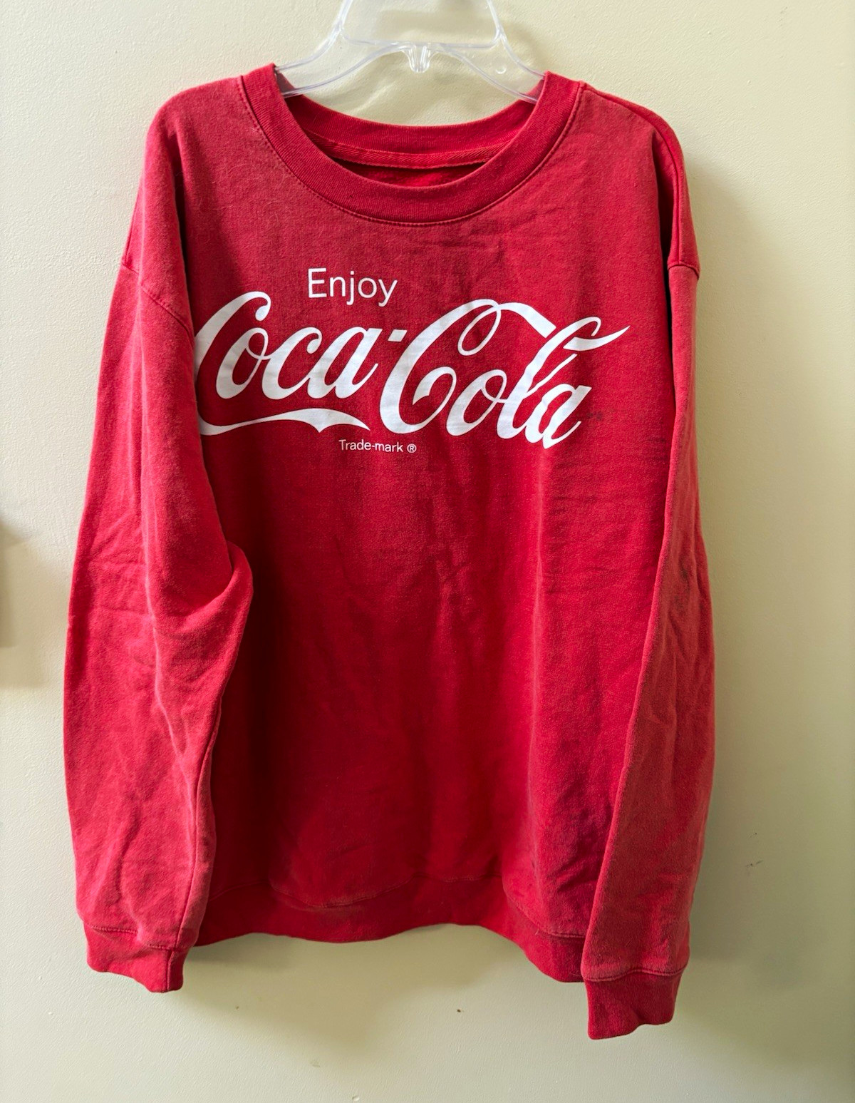 Vintage Coca-Cola Red/White Crewneck Pullover Sweatshirt XXL