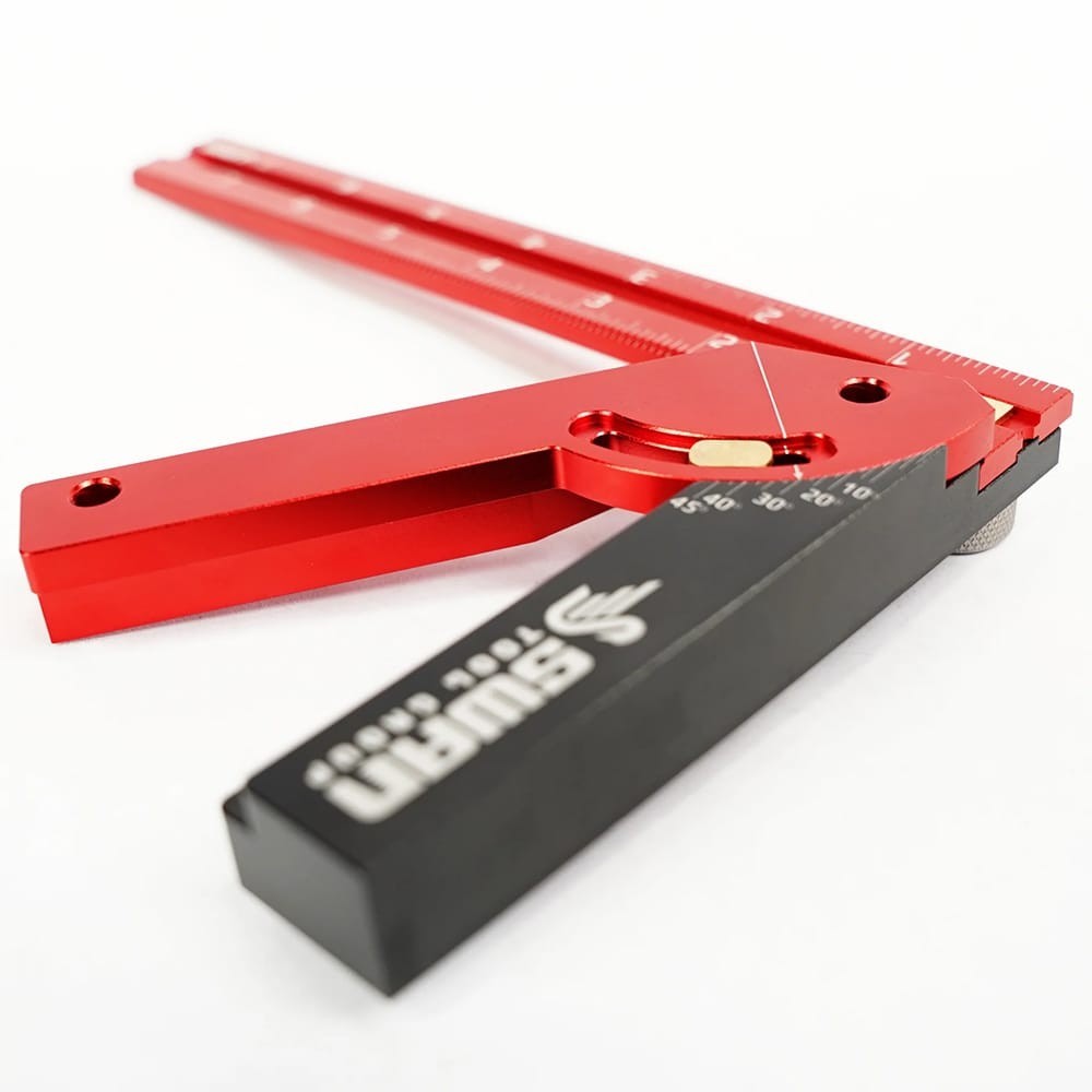 8″ Ridgway Adjustable Carpenter Square – 4 Tools in One: Combination Square…
