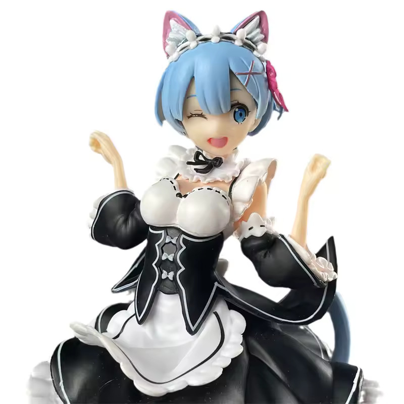 Re:Zero Rem Cat-Eared Anime Figure Set
