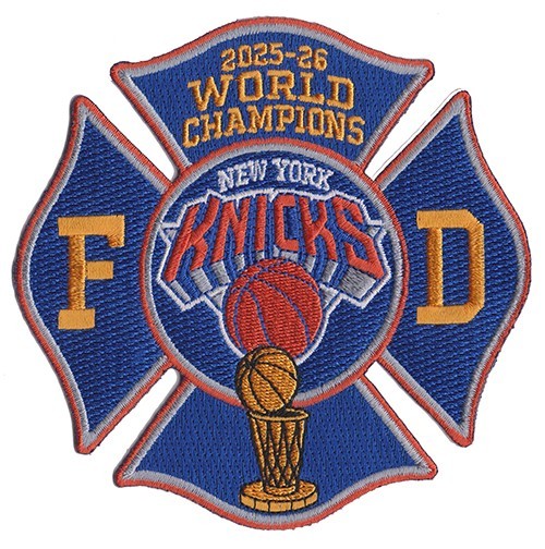 New York Knicks – 2026 Champions Fire Patch NEW – 4 1/2″