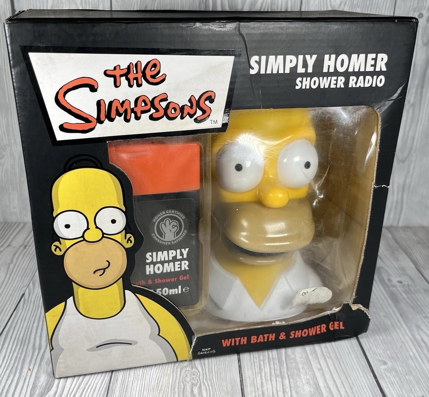 The Simpsons Simply Homer FM Shower Radio & Bath Gel Boxed Never Used 2004
