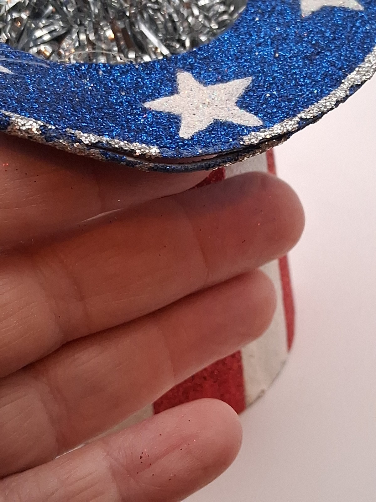 Pier 1 One VTG 4th of July Patriotic Americana Hat Ornament Display RARE
