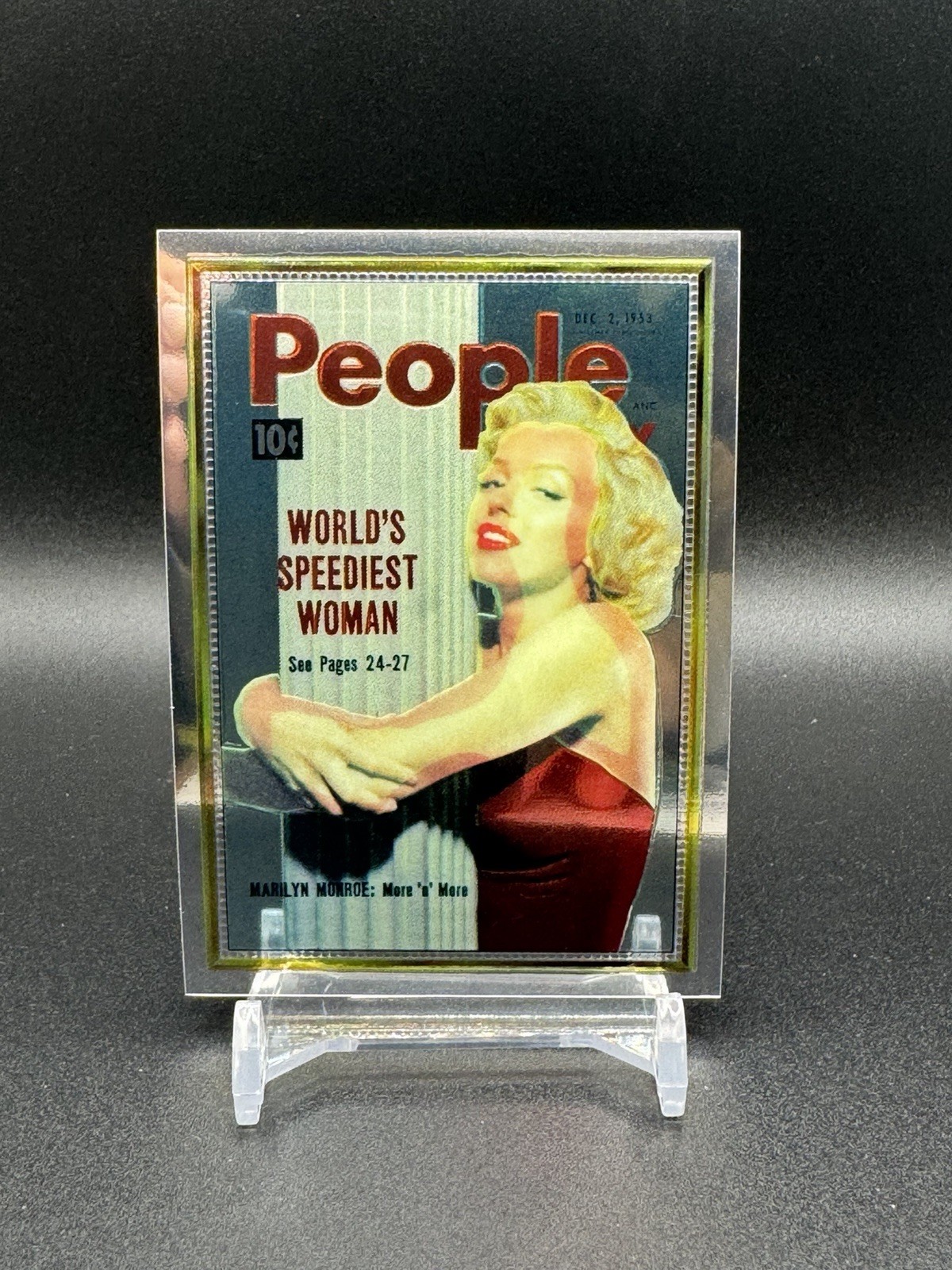 1993 Sports Time Cover-Girl Chromium Marilyn Monroe People On Top…And Loving It