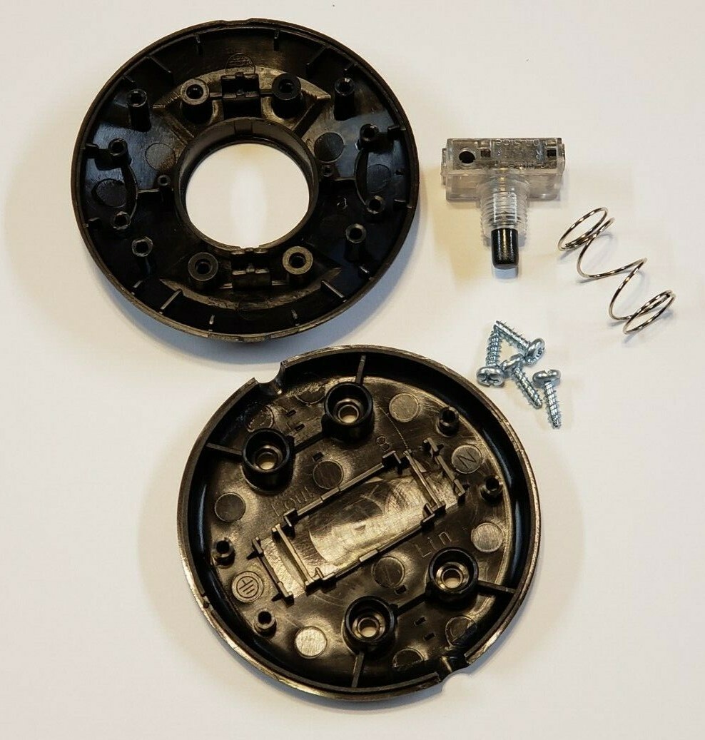 Black Floor Switch On-Off Push Button for SPT-1 & SPT-2 lamp cord New 40151JB