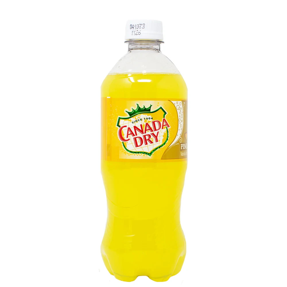 Canada Dry Pineapple Soda , 20 Fl Oz (Pack of 24)