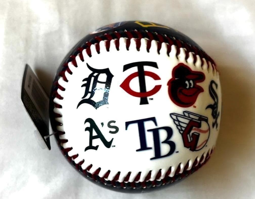 Major League Commemorative Ball 30 Teams Logo Mlb Official
