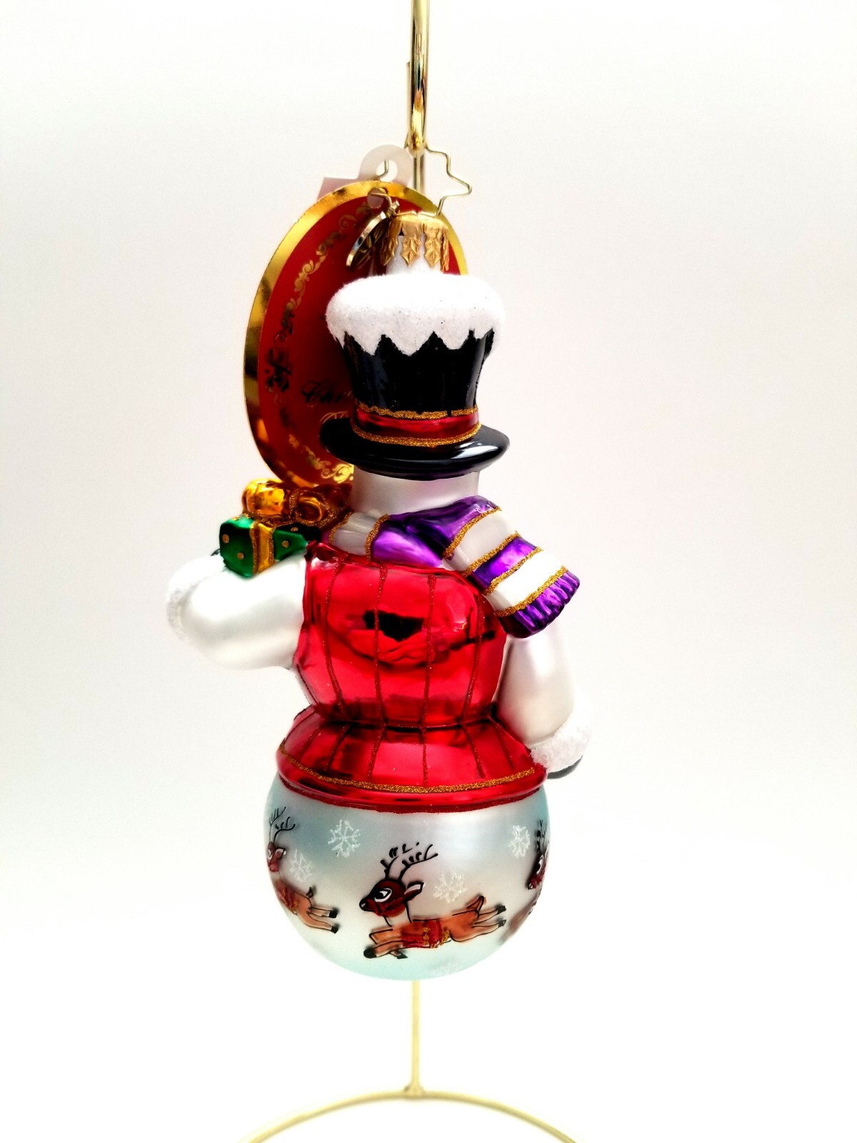 Christopher Radko – Winterland Gent #1017787 Snowman With Painted Reindeer