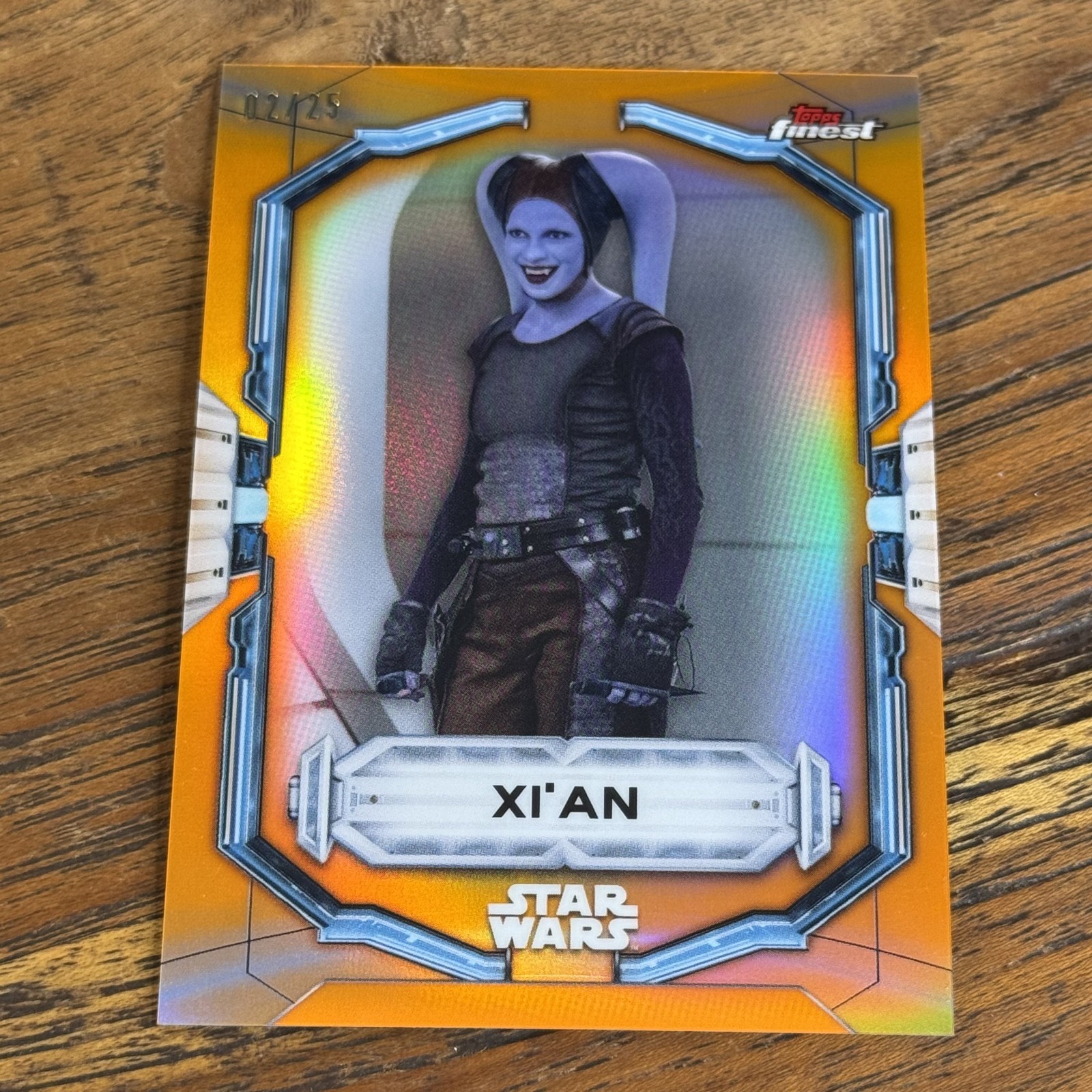 Xi’an 2022 Topps Finest Star Wars ORANGE 2/25 Refractor Card #96 SSP