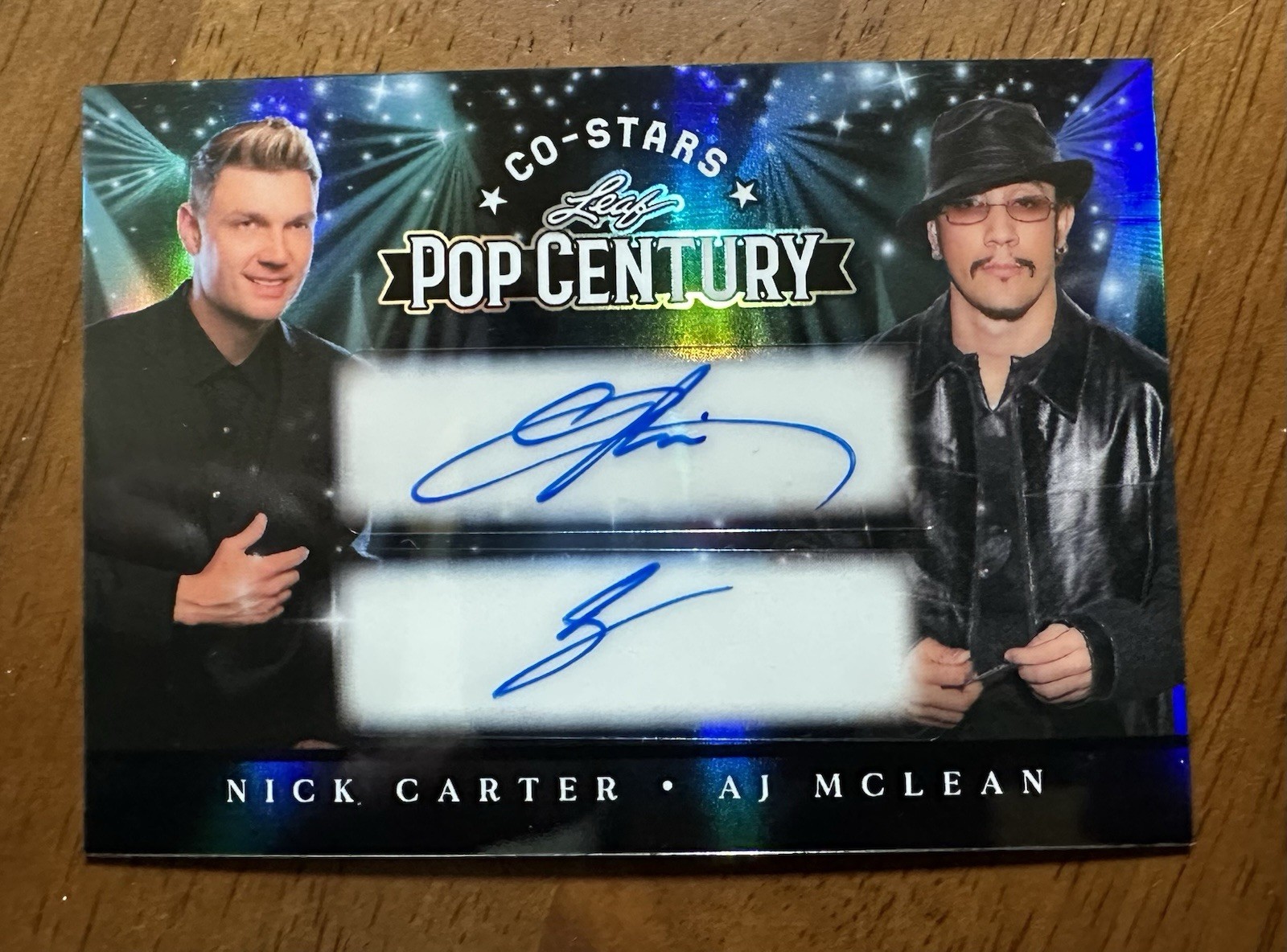 2026 Leaf Pop Century Nick Carter – AJ McLean Dual AUTO 2/8 Backstreet Boys