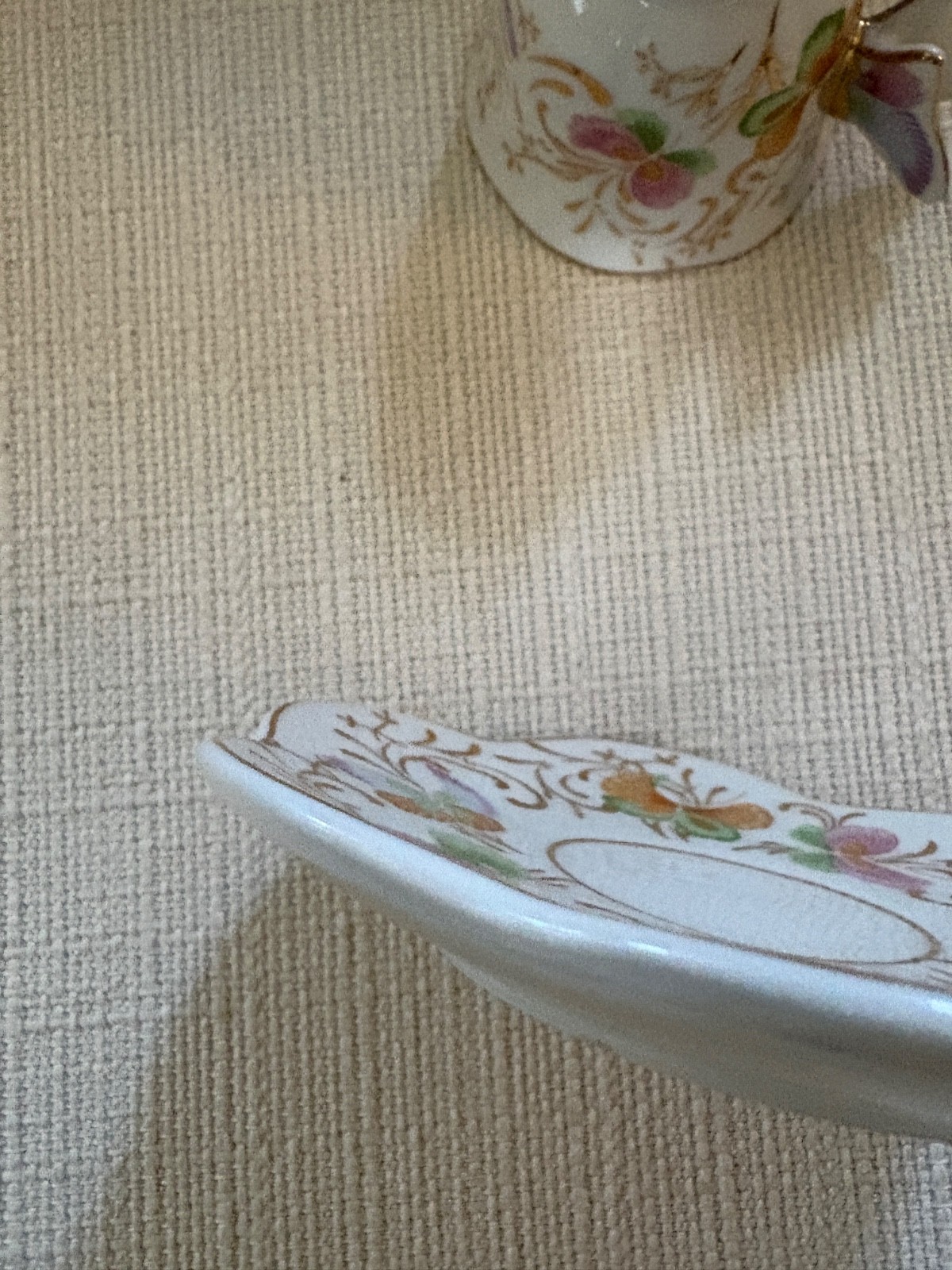 Formalities by Baum Bros Pastel Butterfly Demitasse Cup & Saucer