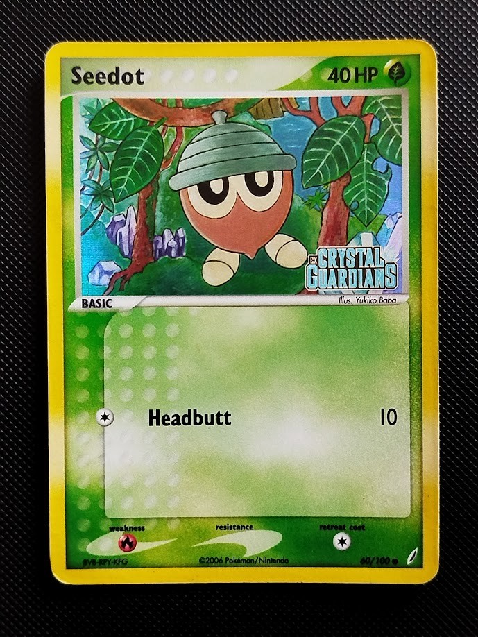 (MP) Seedot 60/100 2006 EX Crystal Guardians Reverse Holo Stamped Pokemon Card