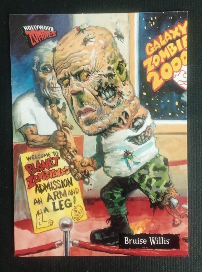 2007 Topps Hollywood Zombies Card Bruise Willis #64