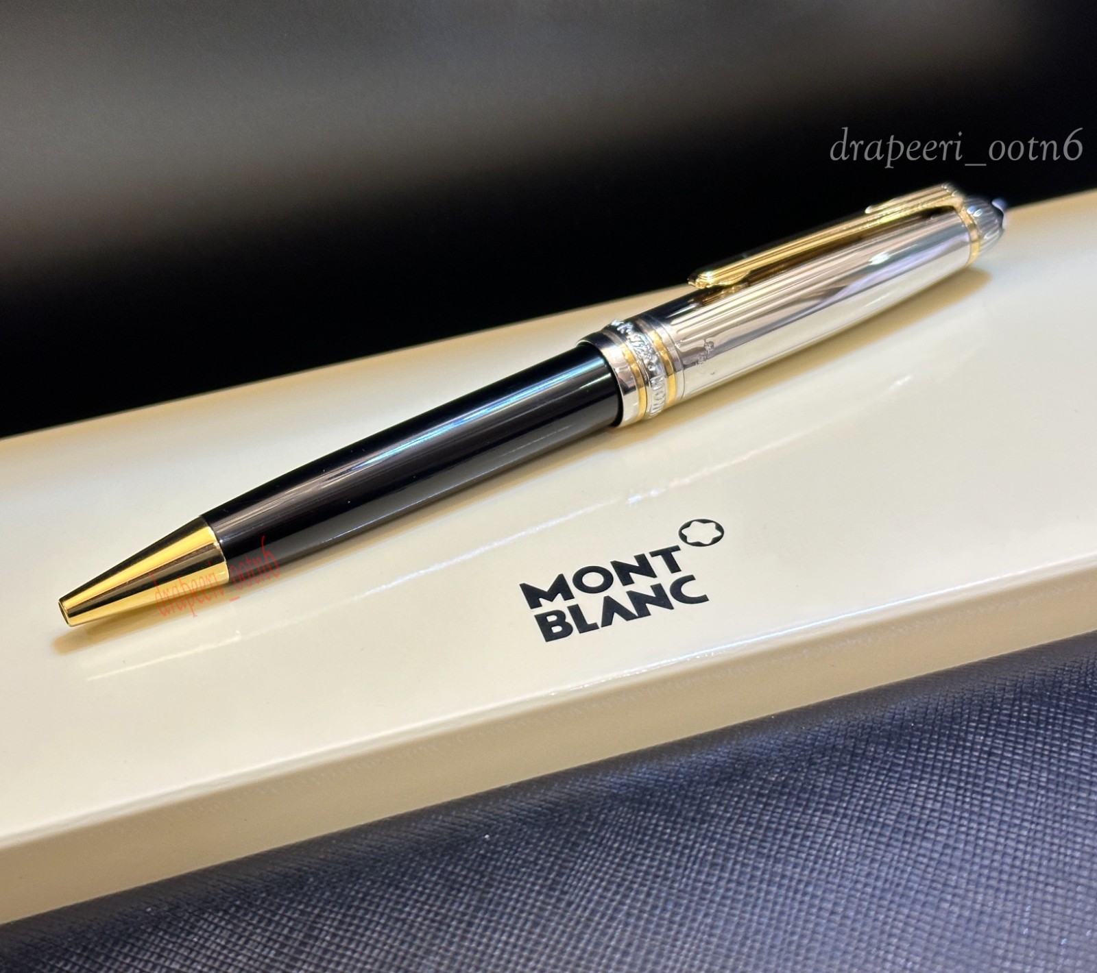Montblanc Meisterstuck Solitaire Doue 164 Classic Black Silver Ballpoint Pen