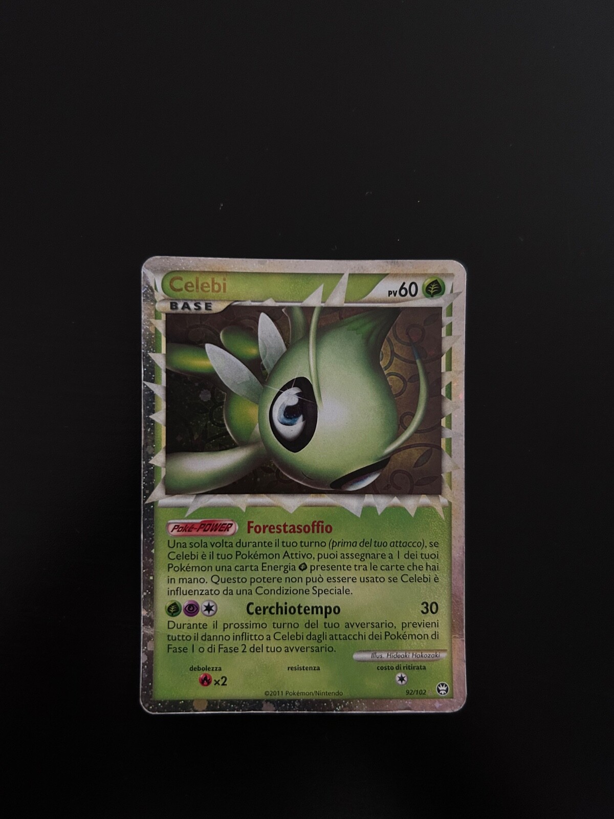 Celebi 92/102 Prime Holo Pokemon Card NM