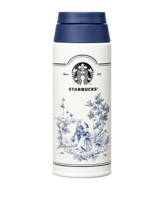 Starbucks 2024 French Summer Carry Handle Thermos Bottle 500ml 17oz