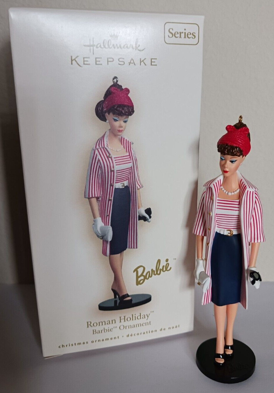Hallmark 2007 Roman Holiday #14 Barbie Ornament; Mint in Mint Box; Price Tag