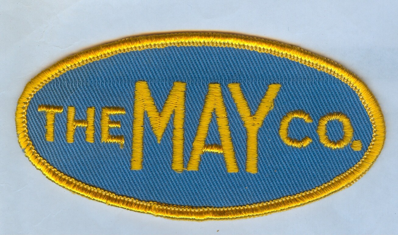 THE MAY COMPANY SEW ON ONLY PATCH 1877~2005 DEPARTMENT STORES … MINT!