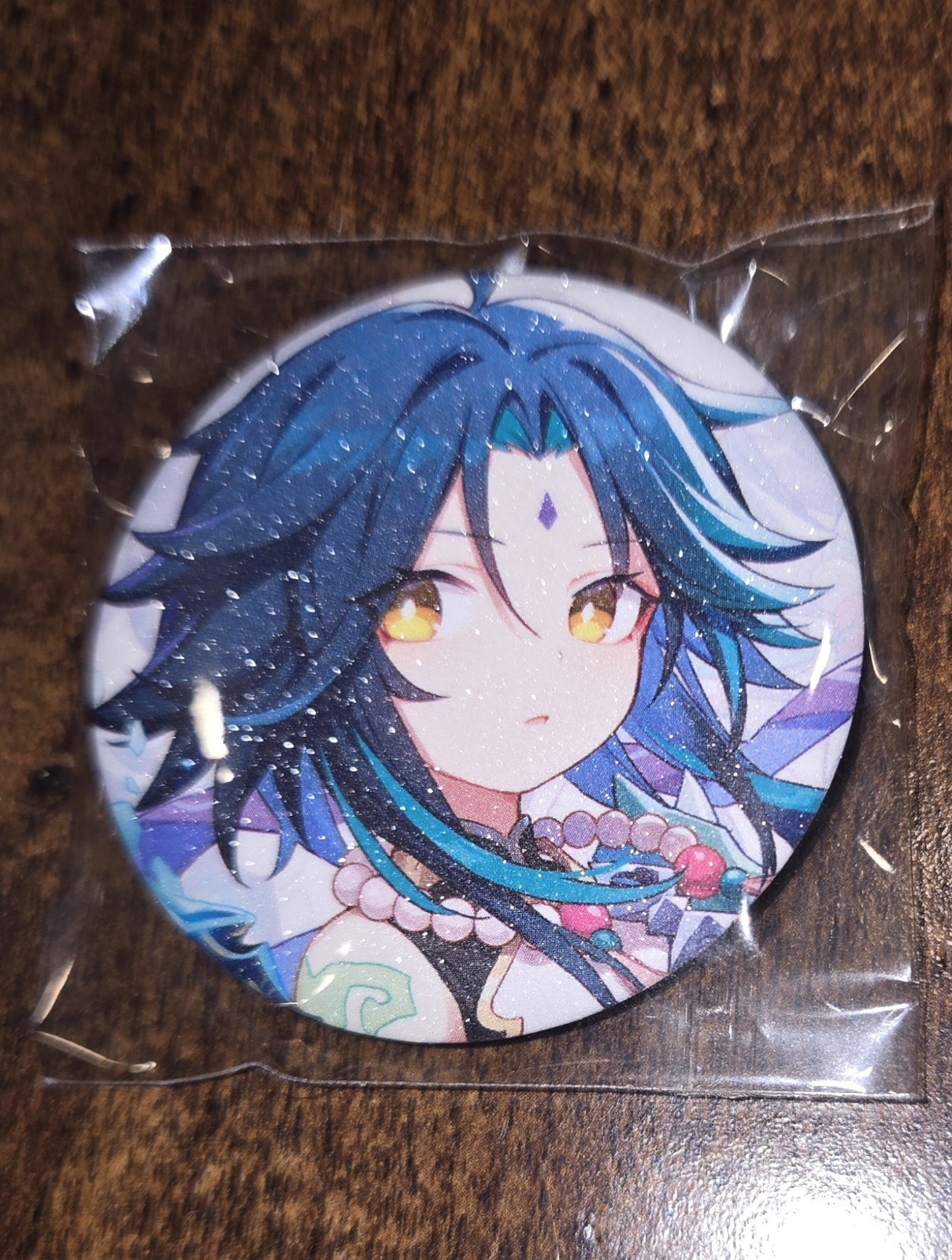 Genshin Impact Xiao Chibi Button Badge Button Pin Hoyoverse Mihoyo Holographic