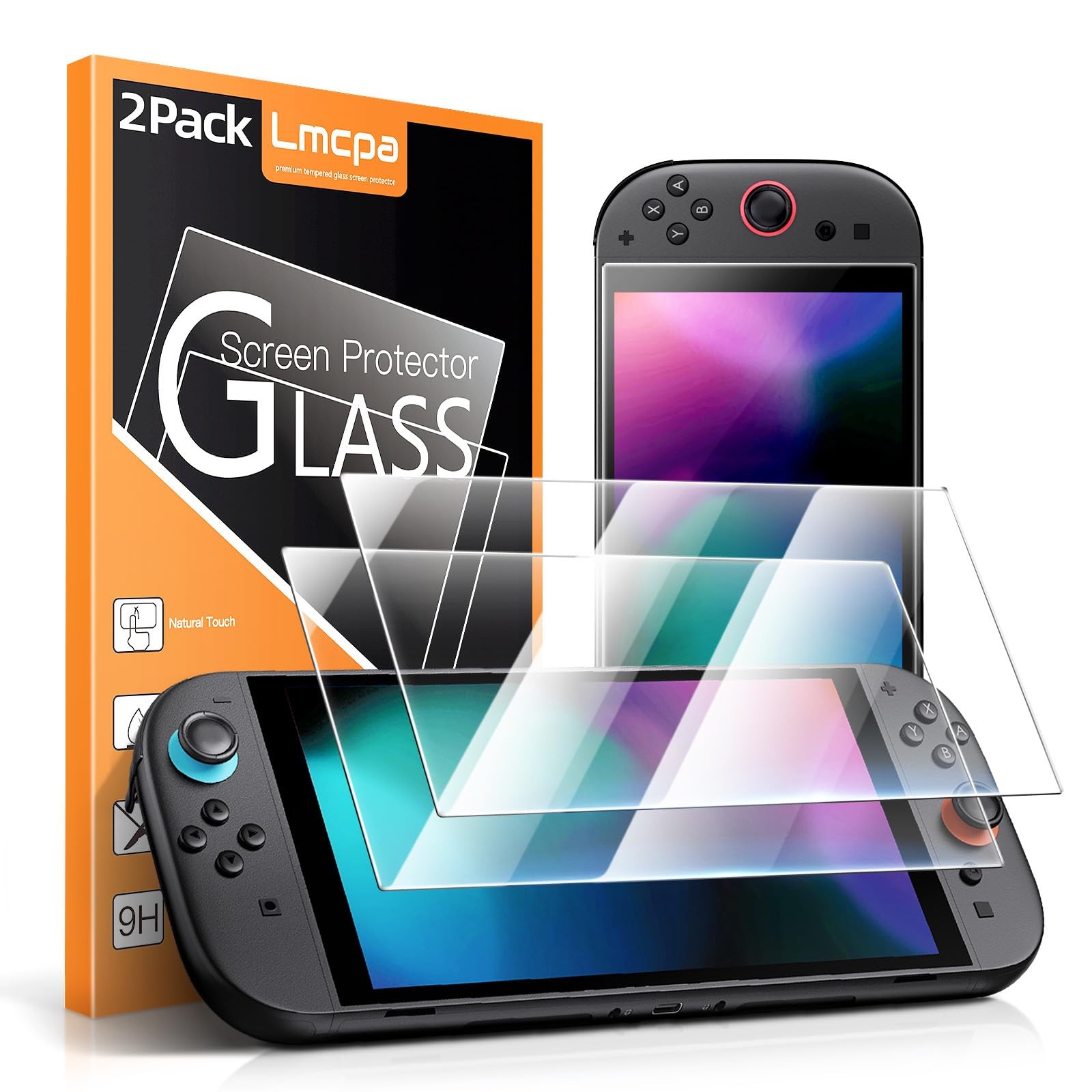 [2-Pack] Lmcpa Switch 2 Screen Protector – Full Coverage Tempered Glass Film Fo_