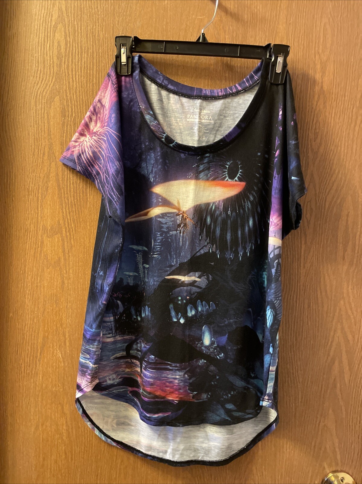 Pandora Disney Parks T Shirt World Of Avatar Youth XL 100% polyester Cap Sleeve