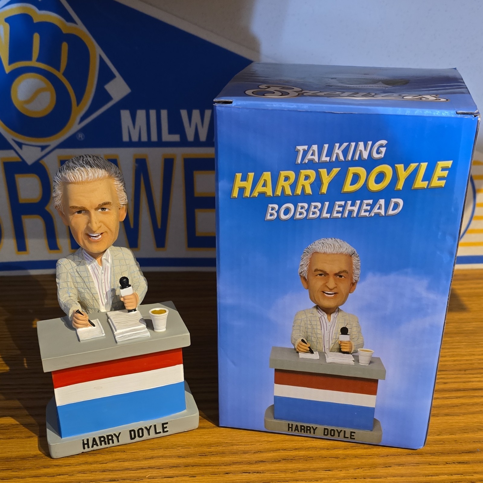 Bob Uecker Talking Harry Doyle Bobblehead Major League Movie Collectible