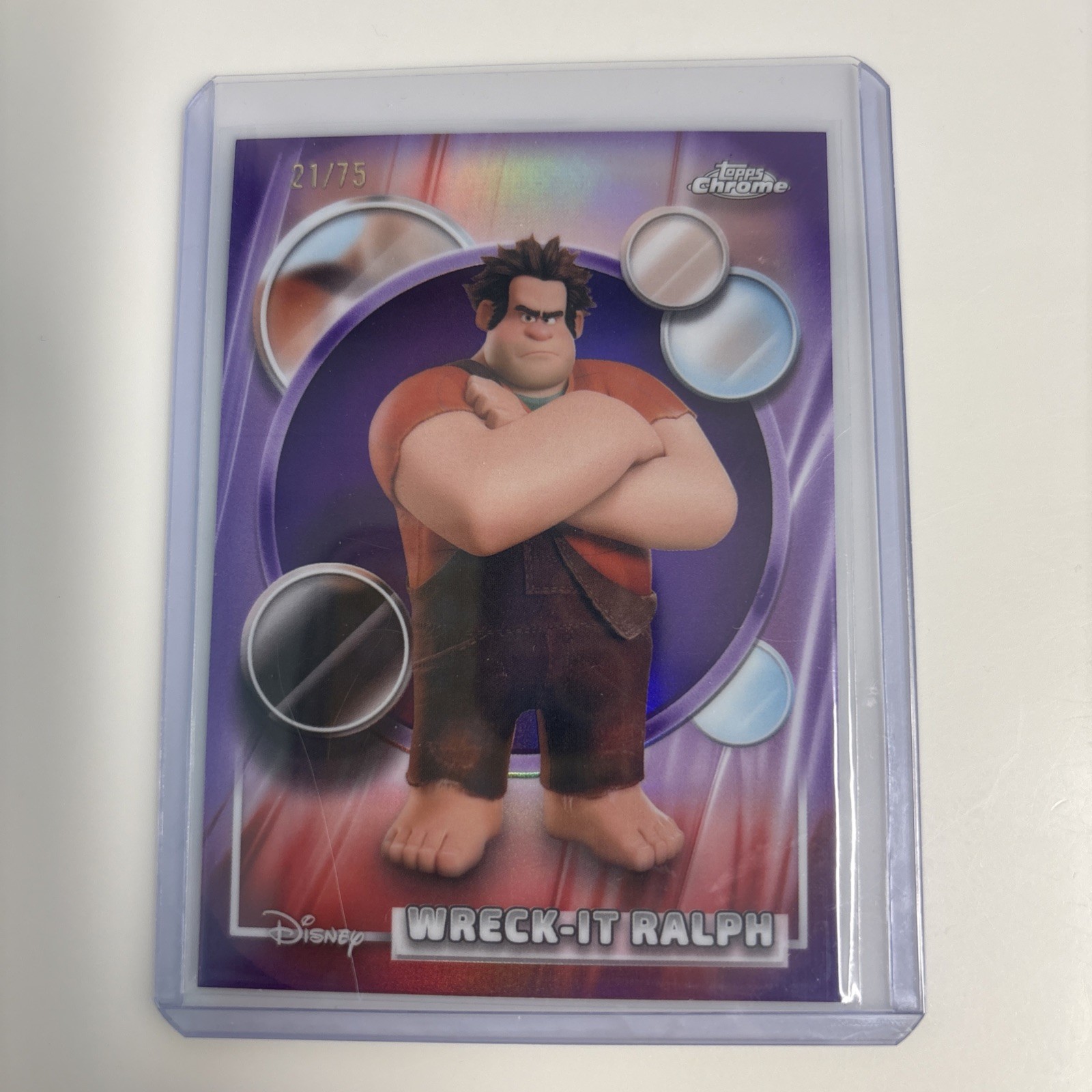 Wreck-It Ralph Purple Refractor /75 2026 Topps Chrome Disney