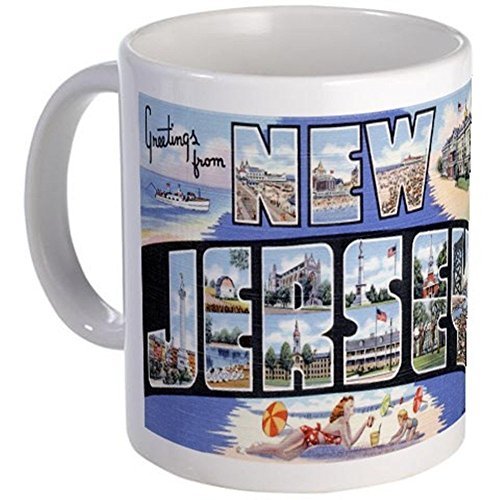 11oz mug New Jersey NJ Greetings Coffee Cup Dishwasher and microwave safe