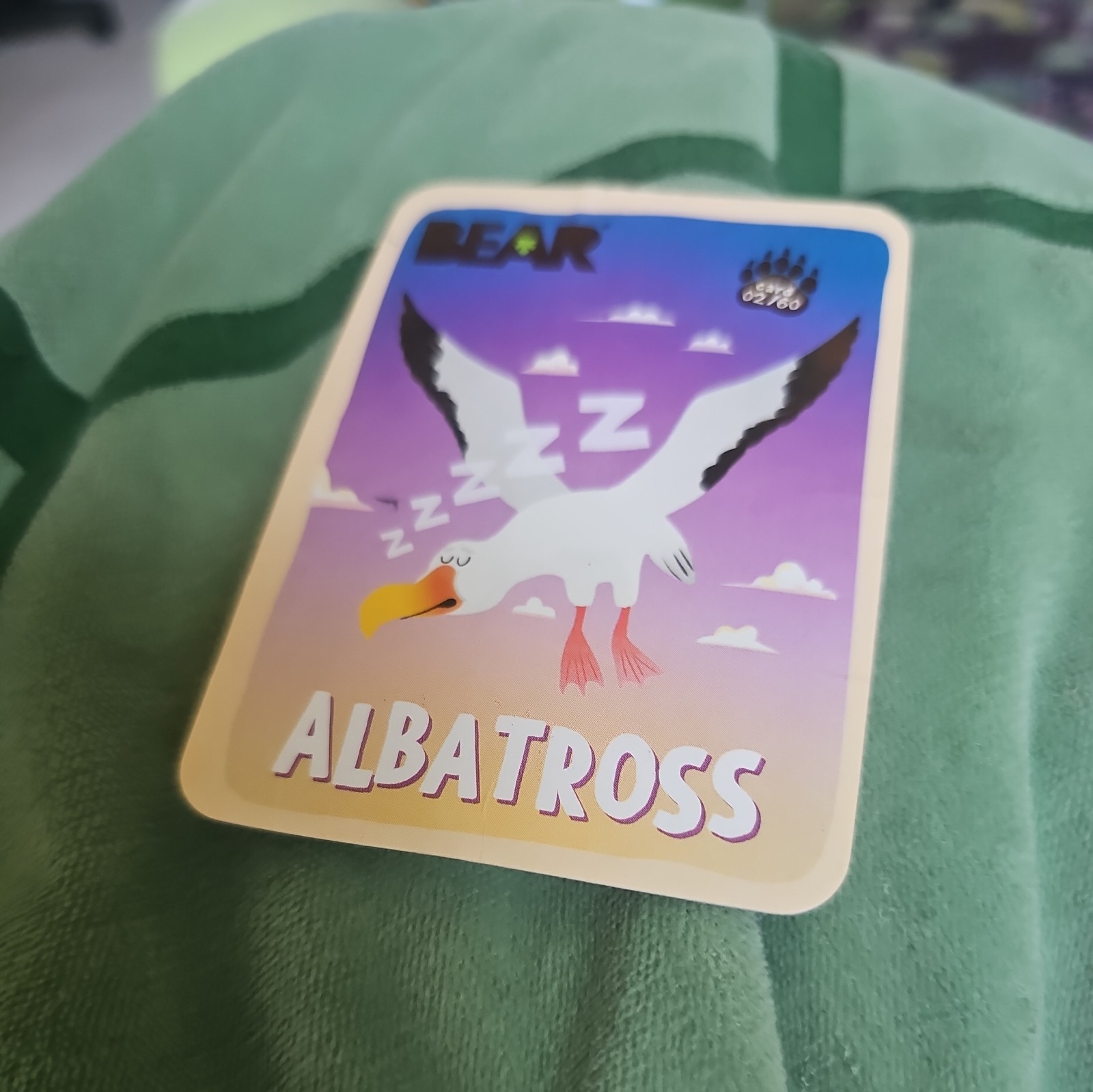 albatross – Bear’s Collectible Animal Cards – Bear Fruit Rolls HELP TURTLES