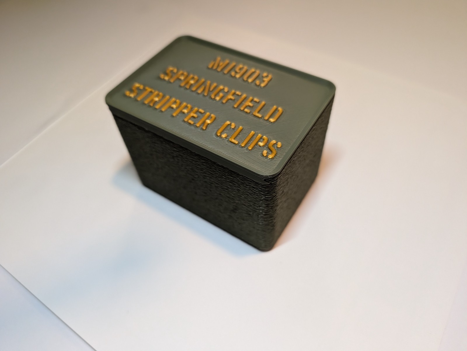 M1903 Springfield Stripper Clip Storage Box (Box Only)
