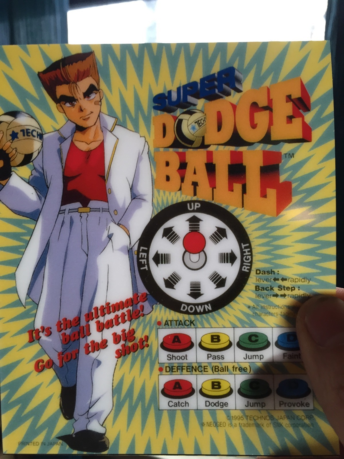 Super Dodgeball Neo Geo Mini Arcade Marquee