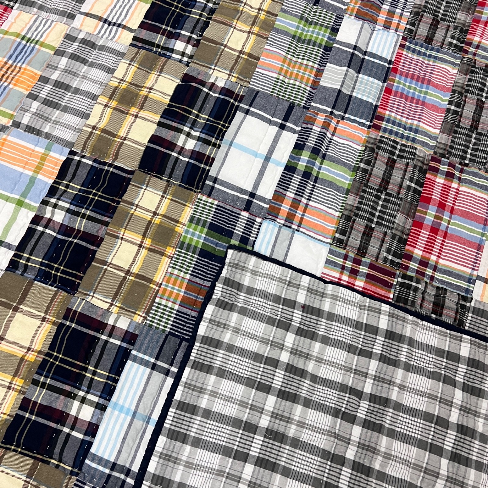 The Haberdasher’s Heirloom Patchwork KING Size Cotton Finished QUILT+2 Shams