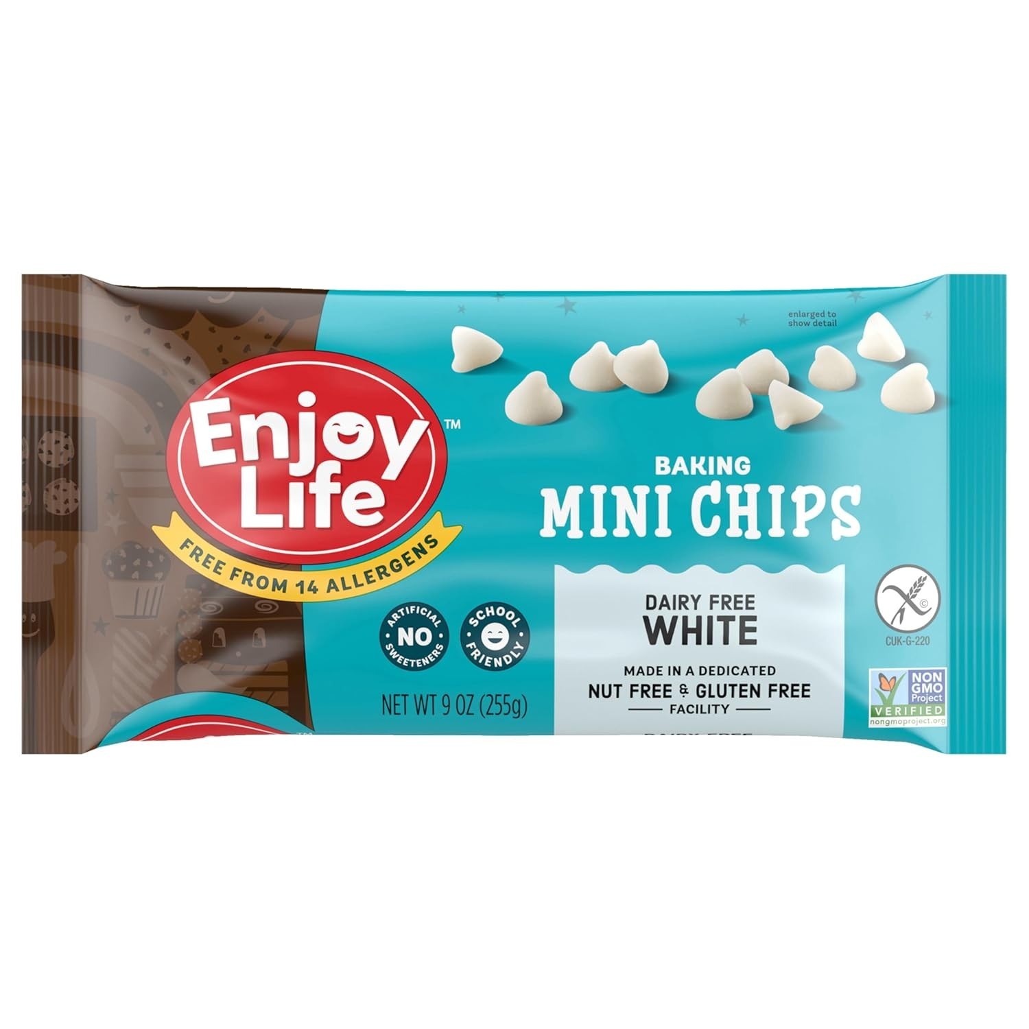 Enjoy Life Baking Mini Chips White Chocolate Dairy Gluten Free 9oz