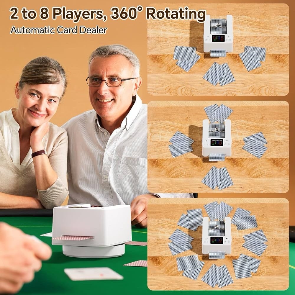 Automatic Card Dealer Machine for Poker: Rechargeable Auto Card Distributor for